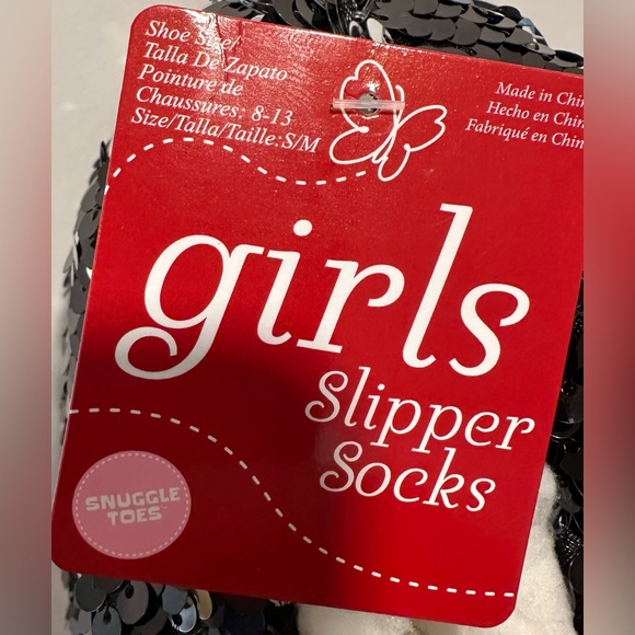 Snuggle Toes Toddler/Little Girls Penguin Slipper Socks NWT Size 8-13 - Picture 4 of 4